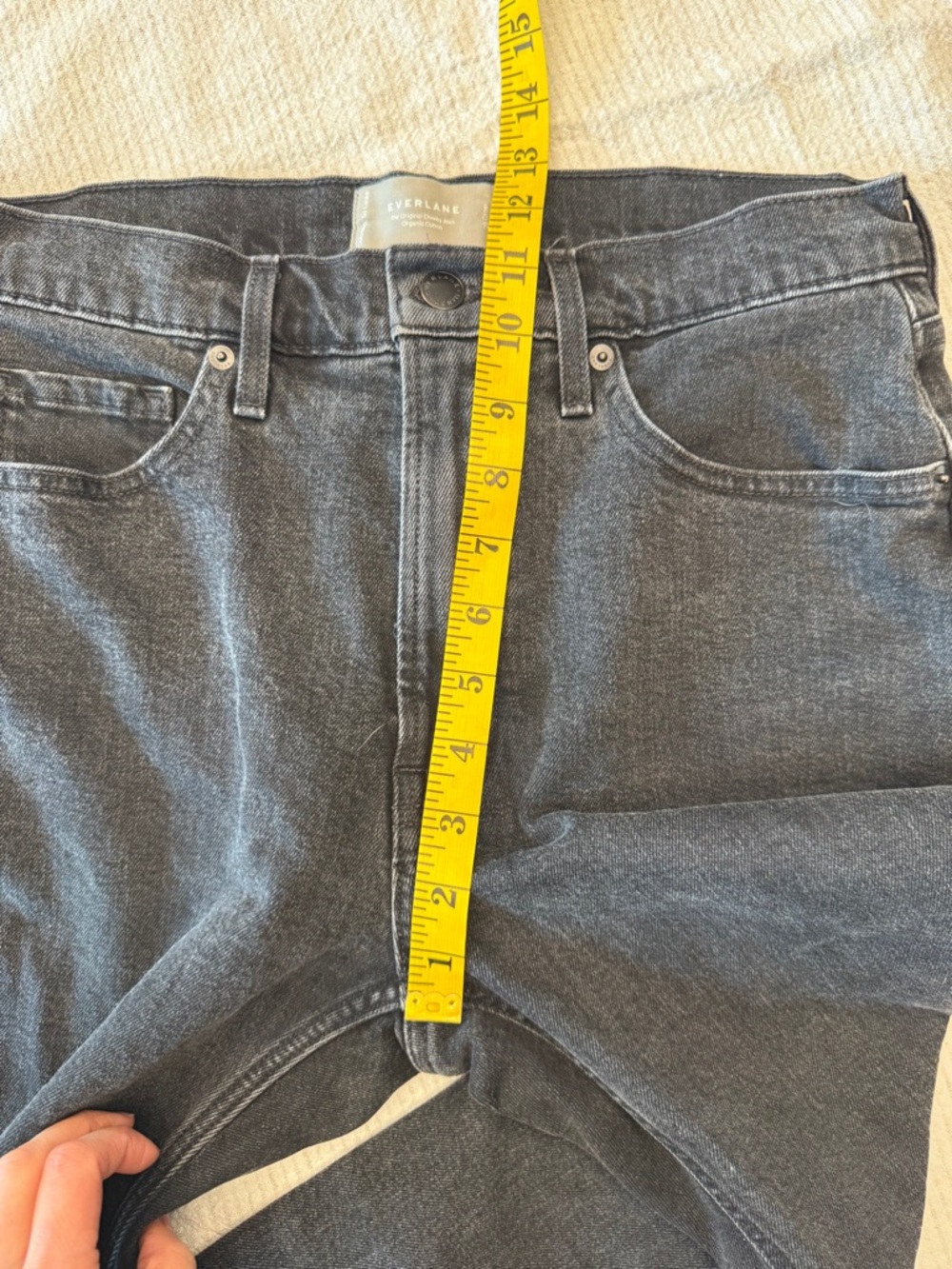 Everlane Cheeky original Black High-Rise Straight-Leg Jeans 29 - Picture 9 of 12
